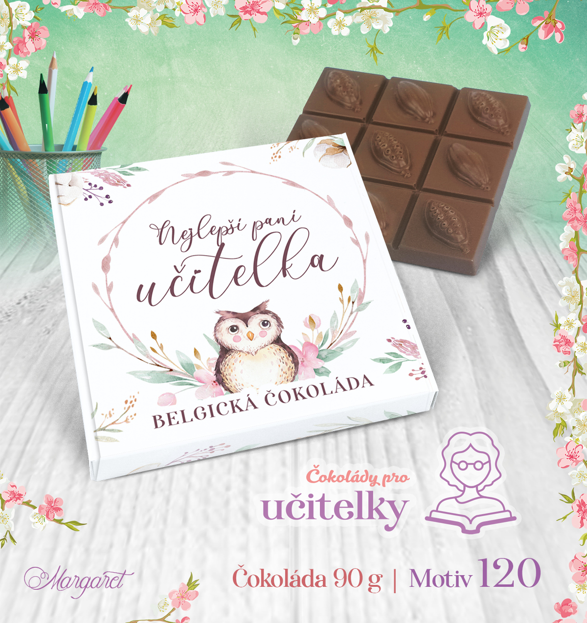 Belgická čokoláda 90 g | Motiv 120